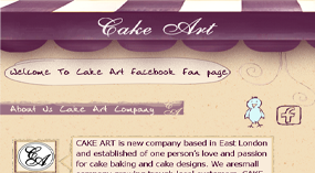 Cake Art Facebook template